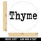 Thyme Herb Fun Text Self-Inking Rubber Stamp for Stamping Crafting Planners